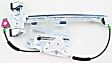 Front And Rear, Driver Side Power Window Regulator, Without Motor