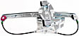 Front And Rear, Driver Side Power Window Regulator, Without Motor