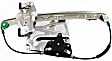 Front and Rear, Driver and Passenger Side Power Window Regulator, With Motor