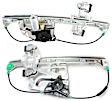 Front And Rear, Driver Side Power Window Regulator, With Motor