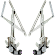 2007 GMC Canyon SLE - Front, Driver and Passenger Side Power Window Regulator, With Motor