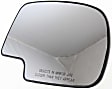 Driver and Passenger Side Mirror Glass, Non-Htd, Non-Towing, No Blind Spot Feature, With backing plate, Includes (2) Mirror Glasses