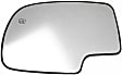 Driver and Passenger Side Mirror Glass, Heated, Non-Towing, No Turn Signal Light, Blind Spot Detection, With Backing Plate
