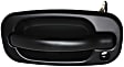 Front and Rear, Driver and Passenger Side Smooth Black Exterior Door Handle, Front - With Key Hole; Rear - Without Key Hole