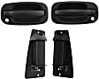 2005 Chevrolet Silverado 1500 - Front and Rear, Driver and Passenger Side Textured Black Bezel with Textured Black Lever Exterior Door Handle, Front - With Key Hole; Rear - Without Key Hole, 4-Door, Extended Cab Pickup