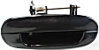 Rear, Driver and Passenger Side Smooth Black Exterior Door Handle, Without Key Hole