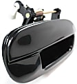 Rear, Driver and Passenger Side Smooth Black Exterior Door Handle, Without Key Hole