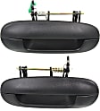 Rear, Driver and Passenger Side Textured Black Exterior Door Handle, Without Key Hole