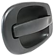 Rear, Driver and Passenger Side Black Exterior Door Handle, Without Key Hole