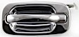 Rear, Driver and Passenger Side Chrome Exterior Door Handle, Without Key Hole