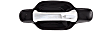 Rear, Driver and Passenger Side Chrome Lever with Smooth Black Bezel Exterior Door Handle, Without Key Hole