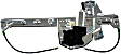 Rear, Driver and Passenger Side Power Window Regulator, With Motor