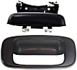 2003 Chevrolet Silverado 1500 - Tailgate Handle and Bezel, Textured Black, Plastic, Without Camera Hole, Without Key Hole