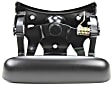 2003 Chevrolet Silverado 1500 - Tailgate Handle and Bezel, Smooth Black Lever with Textured Black Bezel, Plastic, Without Camera Hole, Without Key Hole
