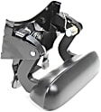 2003 Chevrolet Silverado 1500 - Tailgate Handle and Bezel, Smooth Black Lever with Textured Black Bezel, Plastic, Without Camera Hole, Without Key Hole