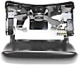 2003 Chevrolet Silverado 1500 - Tailgate Handle and Bezel, Smooth Black Lever with Textured Black Bezel, Plastic, Without Camera Hole, Without Key Hole
