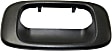 2003 Chevrolet Silverado 1500 - Tailgate Handle and Bezel, Smooth Black Lever with Textured Black Bezel, Plastic, Without Camera Hole, Without Key Hole