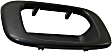 2003 Chevrolet Silverado 1500 - Tailgate Handle and Bezel, Smooth Black Lever with Textured Black Bezel, Plastic, Without Camera Hole, Without Key Hole