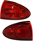 Driver and Passenger Side, Outer Tail Lights, without Bulb, Halogen, Mounted on Body