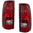 Driver and Passenger Side Tail Lights, without Bulb, Halogen, Fleetside, CAPA CERTIFIED