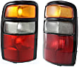 Driver and Passenger Side Halogen Tail Light, Without bulb(s), OE Replacement