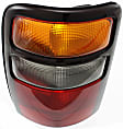 Driver and Passenger Side Halogen Tail Light, Without bulb(s), OE Replacement