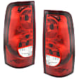 Driver and Passenger Side Halogen Tail Light, With bulb(s), OE Replacement, Fleetside