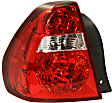 Driver and Passenger Side Halogen Tail Light, With bulb(s), OE Replacement