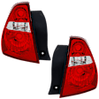 Driver and Passenger Side Halogen Tail Light, Without bulb(s), OE Replacement