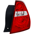 Driver and Passenger Side Halogen Tail Light, Without bulb(s), OE Replacement