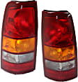2002-2007 Chevrolet Silverado 2500 HD - Driver and Passenger Side Tail Lights, without Bulb, Halogen, Fleetside