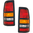 Driver and Passenger Side Tail Lights, without Bulb, Halogen, Fleetside