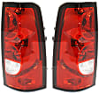 Driver and Passenger Side Halogen Tail Lights, With Bulbs