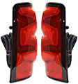 Driver and Passenger Side Halogen Tail Lights, With Bulbs