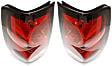 Driver and Passenger Side Halogen Tail Lights, With Bulbs