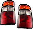 Driver and Passenger Side Halogen Tail Light, With bulb(s), OE Replacement