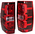 Driver and Passenger Side Halogen Tail Light, With bulb(s), OE Replacement, CAPA Certified