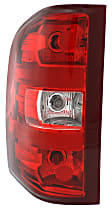 2013 GMC Sierra 3500 HD - Driver and Passenger Side Halogen Tail Light, With bulb(s), For Models With Dual Rear Wheels, OE Replacement