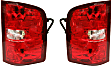 2013 Chevrolet Silverado 1500 LT - Driver and Passenger Side Halogen Tail Light, With bulb(s), OE Replacement, CAPA Certified