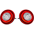 Driver and Passenger Side Halogen Tail Light, With bulb(s), OE Replacement