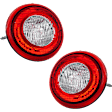 Driver and Passenger Side Halogen Tail Light, With bulb(s), OE Replacement, CAPA Certified