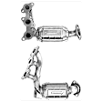 2006 Toyota Sienna - Catalytic Converter, 6 Cyl 3.3L, Federal EPA Standard, 46-State Legal (Cannot ship to CA, CO, NY or ME), AWD, Firewall Side