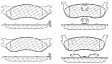 2002 Ford F-150 - Ceramic Brake Pad Set, 4WD, 7 Lug, C-Tek Series