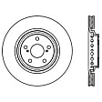 SET-CE120-44158-2 Front Brake Disc, Plain Surface, Vented, 5 Lugs, 327.91 mm, Premium Series