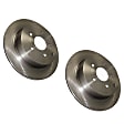 SET-CE121-62009-2 Front Brake Disc, Natural Finish, Plain Surface, Vented, 5 Lugs, 246.89 mm, C-Tek Series