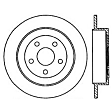 SET-CE121-62009-2 Front Brake Disc, Natural Finish, Plain Surface, Vented, 5 Lugs, 246.89 mm, C-Tek Series