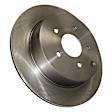 Rear Brake Disc, Plain Surface, Solid, 5 Lugs, 261.87 mm,, C-Tek Series