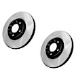SET-CE125-33097-2 Rear Brake Disc, Natural Finish, Plain Surface, Premium High Carbon Series