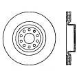 SET-CE125-33098-2 Front Brake Disc, Plain Surface, Solid, Premium High Carbon Series