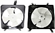 OE Replacement Radiator and A/C Condenser Fan, 2.2L, 4Cyl, Single fan